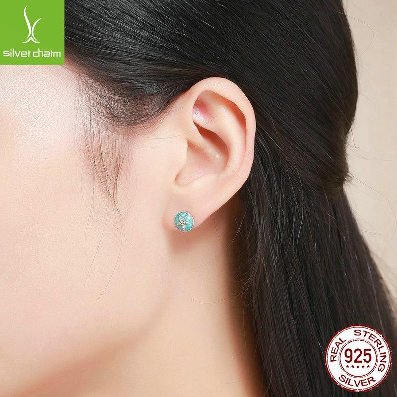 Starfish Stud Earrings For Women, Simple And Wonderful Stars S925 Sterling Silver Oil Drop Earrings Earrings.