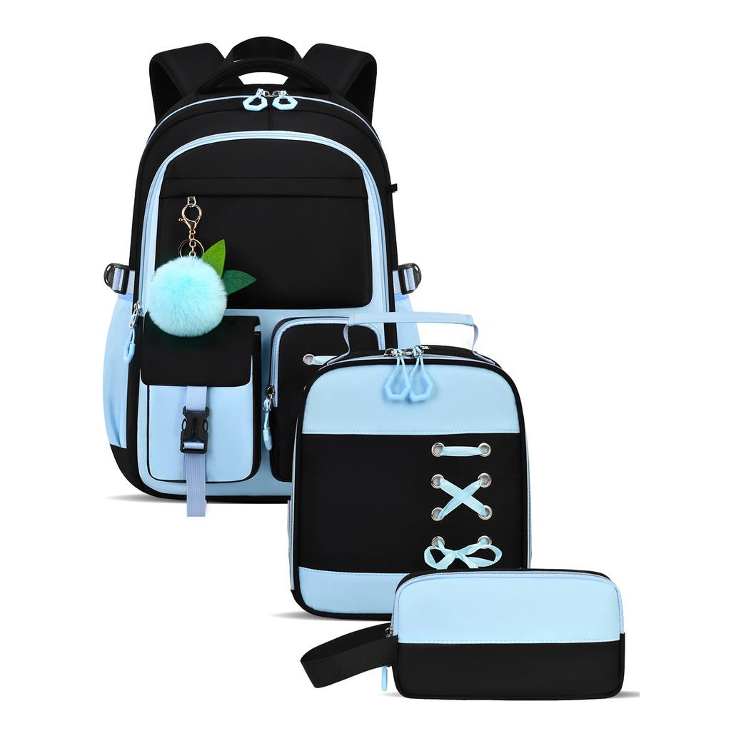 Set Zaino 3 Pezzi Zaino Grande Capacità per Laptop Zaino Casual da Viaggio per Uomini Donne