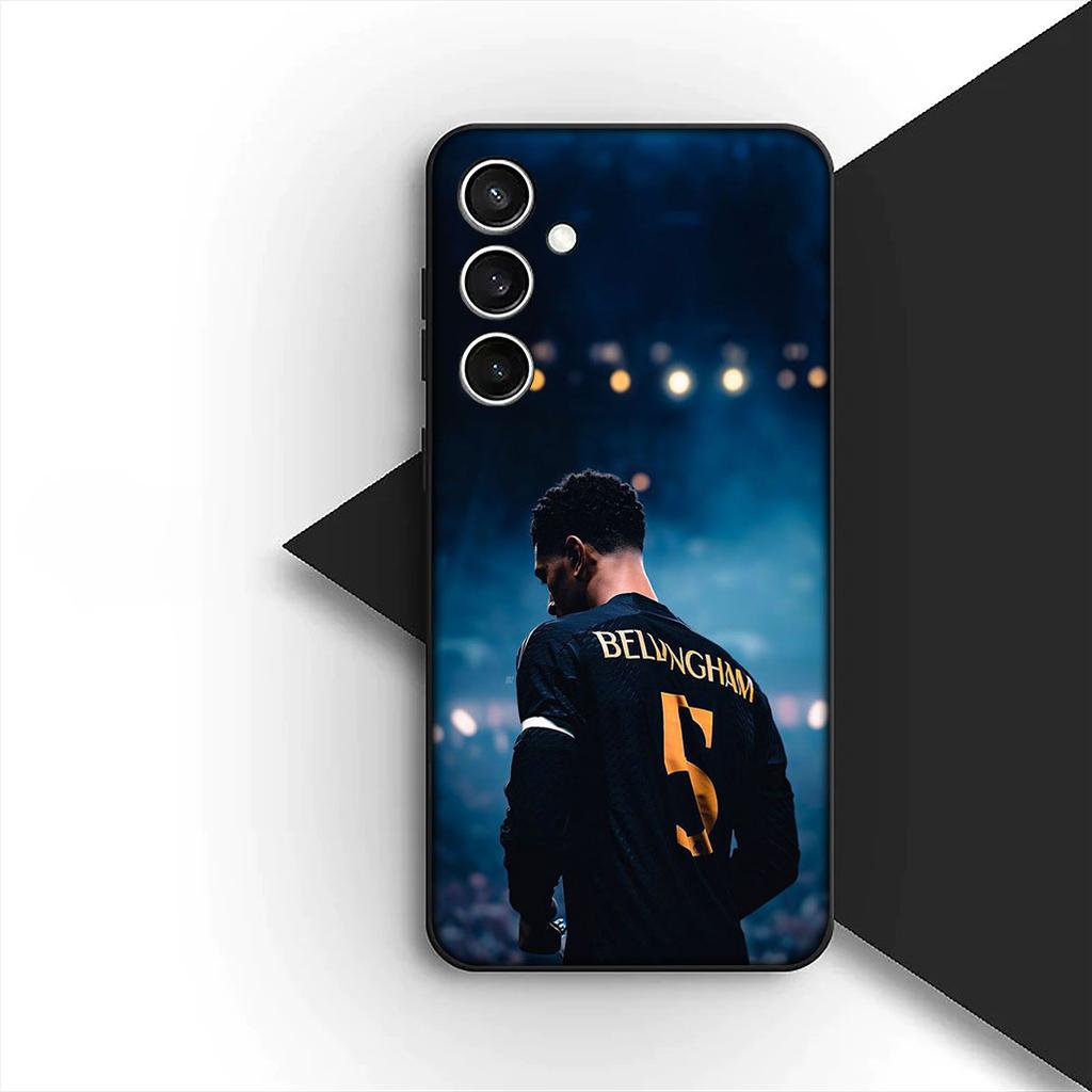 Cover for Samsung Galaxy S20 S22 S21 FE Ultra Plus A07 A17 A15 A16 A25 A57 A37 Phone Case Soccer No 5 B-Bellinghams Football No5