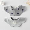 Korean Style A-Type Pure Cotton Double-Sided Baby Bib for 0-2 Years