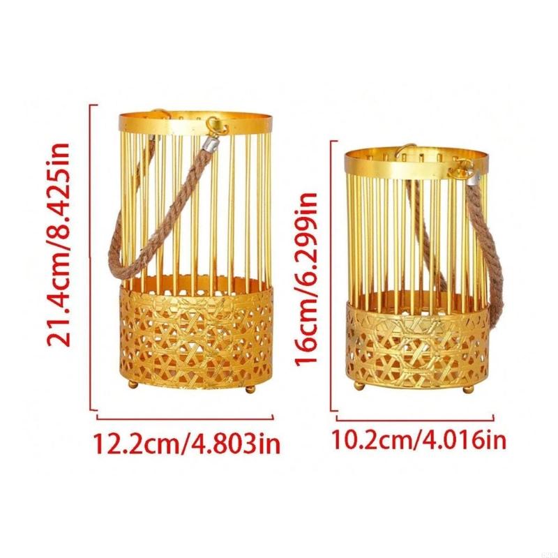 62KD 2Pcs Wedding Hangings Holder Centerpieces Hollow Out Iron Stand