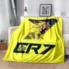 Ronaldo's Legacy Soccer Blanket Ultra-Soft Perfect for Picnics Sofa Livingroom Four Seasons Universal Stylish Decor