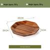 ZISIZ Walnut Wood Hexagonal Serving Plate