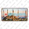 National Tourist City Plaques Metal Plate London Hawaii Venice Retro Metal Tin Signs Wall Decor Garage Car Club Living Room Home