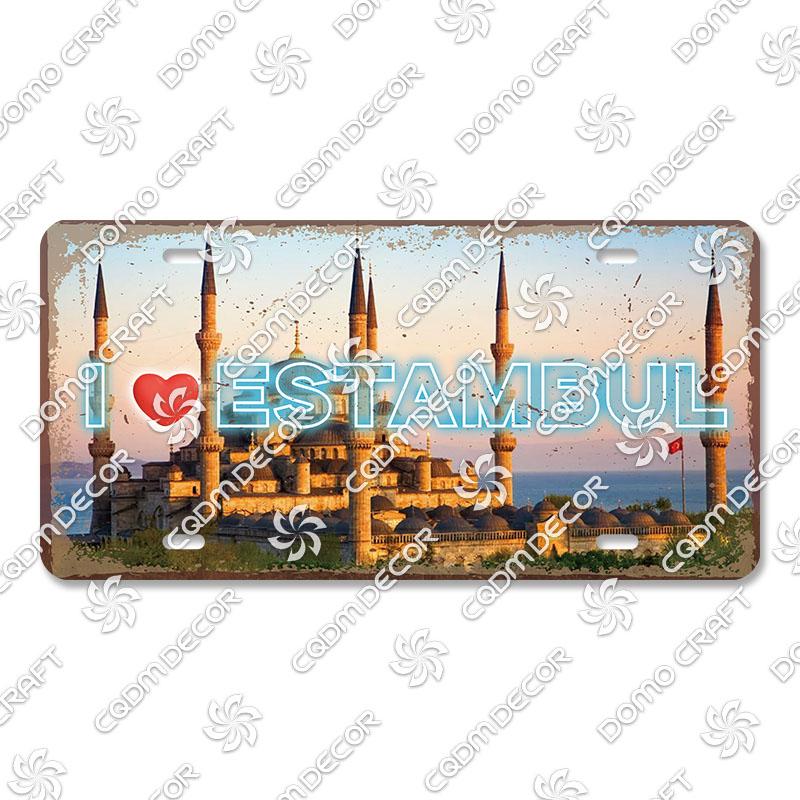 National Tourist City Plaques Metal Plate London Hawaii Venice Retro Metal Tin Signs Wall Decor Garage Car Club Living Room Home