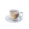 High End American Style Coffee Cups Light Luxury Afternoon Tea Glass Coffee Cup Home Breakfast Oat Yogurt Cup