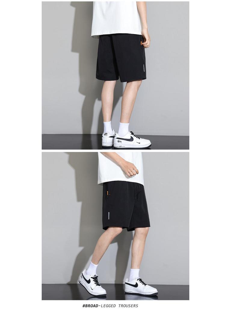 Men's Lightweight Ice Silk Casual Shorts - Trendy Loose-Fit Beach & Sports Pants