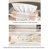 Clear Tissue Box Holder Spring-loaded Tissue Dispenser Transparent Desktop Tissue Box Cover for Home Office Bathroom Car