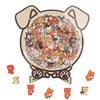 New Cartoon Wooden Puzzle Toy Animal Dog Cat Bear Theme Fun Educational Toys Cat Shaped Puzzle Toys Puppy Home Decor
