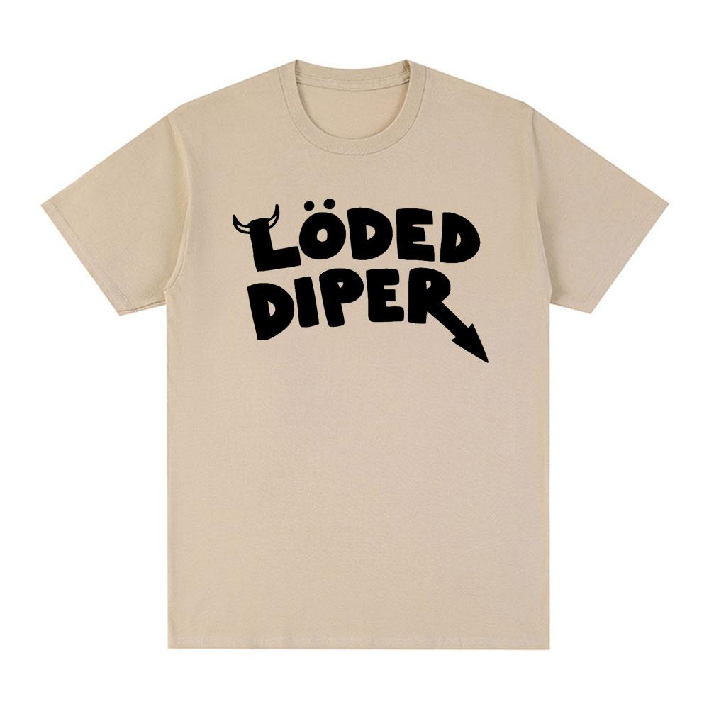 LODED DIPER DIARY OF A WIMP KID T Shirt Male Brand Tee Shirt Men Summer Cotton Short Sleeve Oversized T Shirts Harajuku Couples