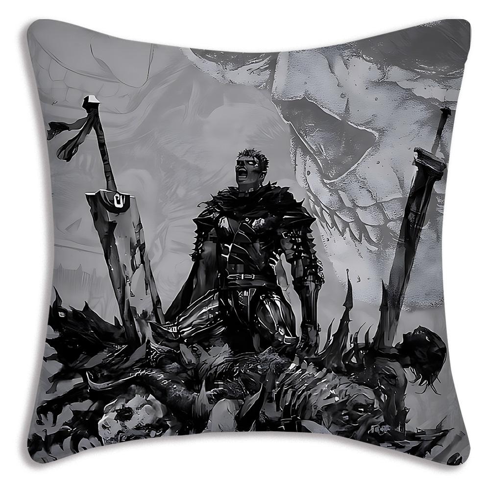 Berserk Pillowcase Pillow Covers Decorative Pillows Room Decorating Items Sofa Cover Modern Home Decoration Anime Cushion Decor