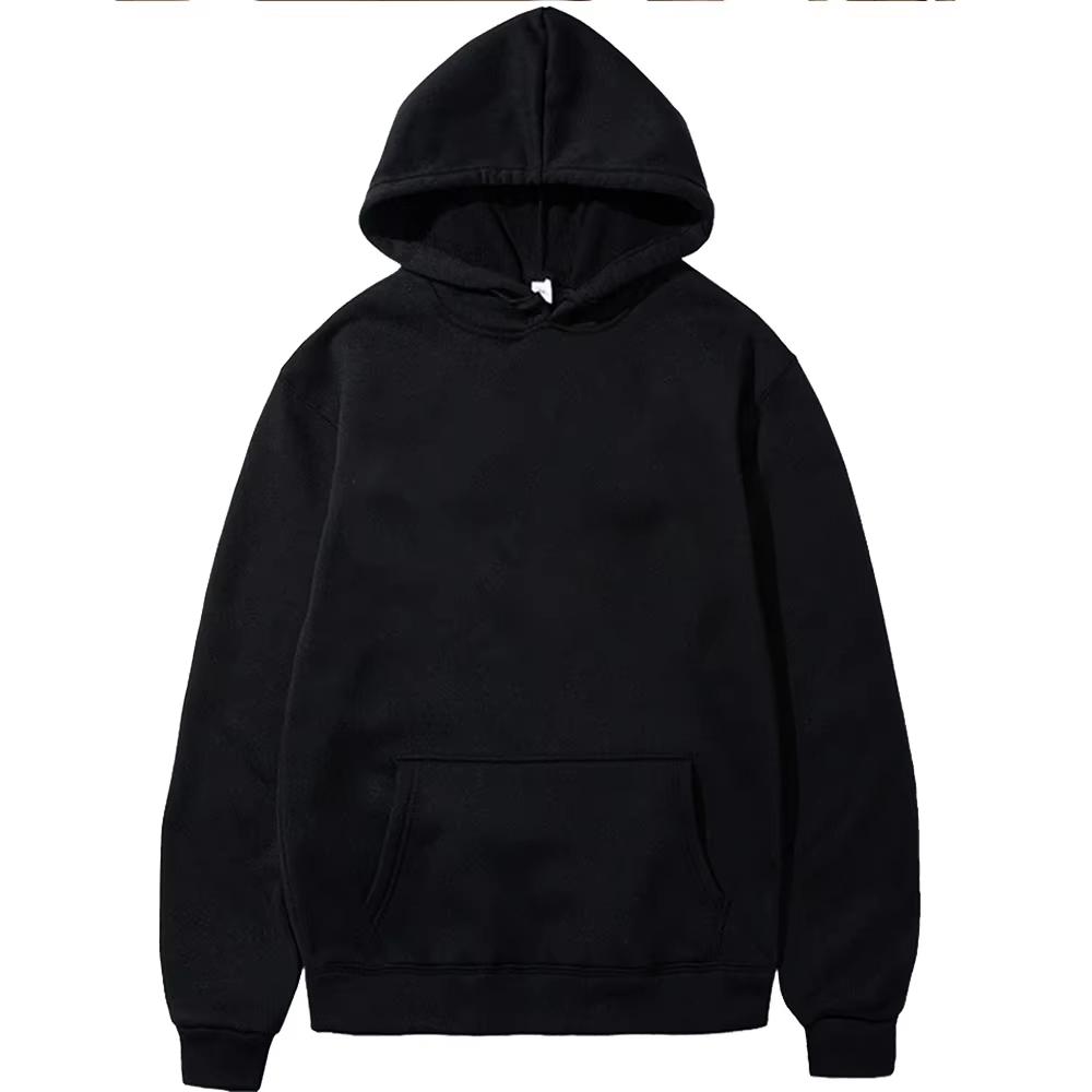 Minimalist Line Drawing Hooded Sweatshirt World Map Compass Letter Back Print Casual Loose Long Sleeve Top