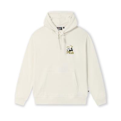 Fila Heritage Panda Fashion Versatile Thick Hooded Loose Woven Sweatshirt Unisex Sweatshirt F51U538201F-IV