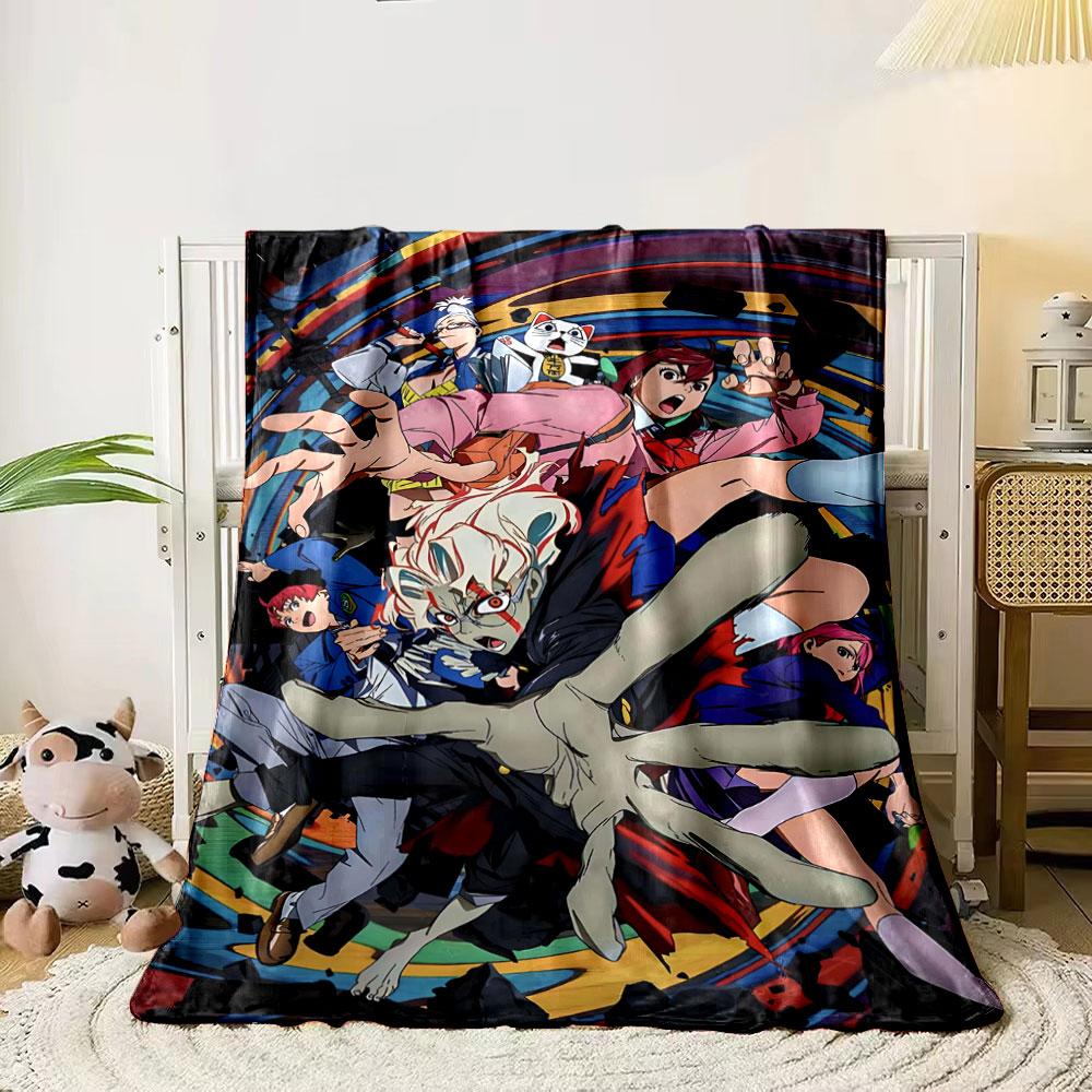 

Dynamic characters in action with a colorful swirling background. for all seasons blanket lunch break throw gift 80cm x 120cm