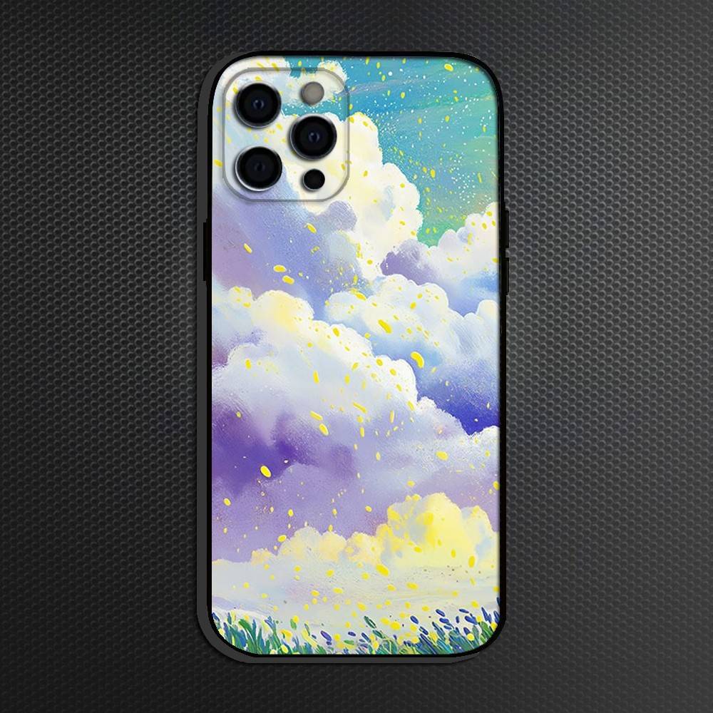 Painting Phone Case For iPhone 16,15,14,13,12,11 Plus,Pro Max, Others Soft Black Cover
