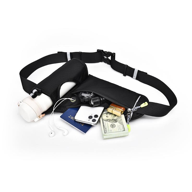 Outdoor sports waist bag multi-functional fitness water bottle waist bag waterproof running phone bag