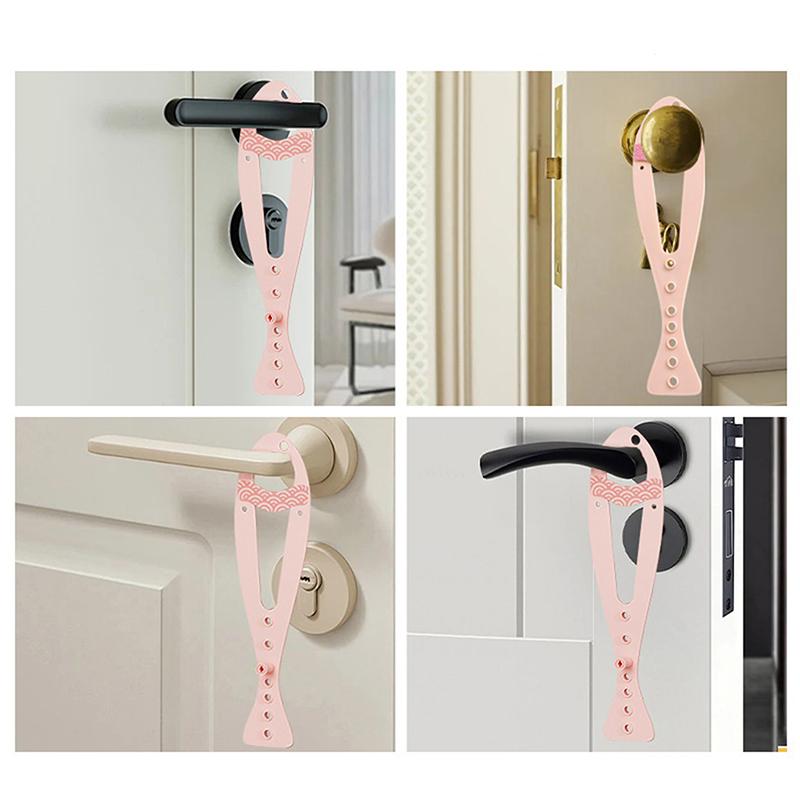 Cat Door Holder Latch Adjustable Dog Door Stopper Elastic Gate Lock Flex Latch Strap Keep Dog Out From Entering Pet Gate Supply