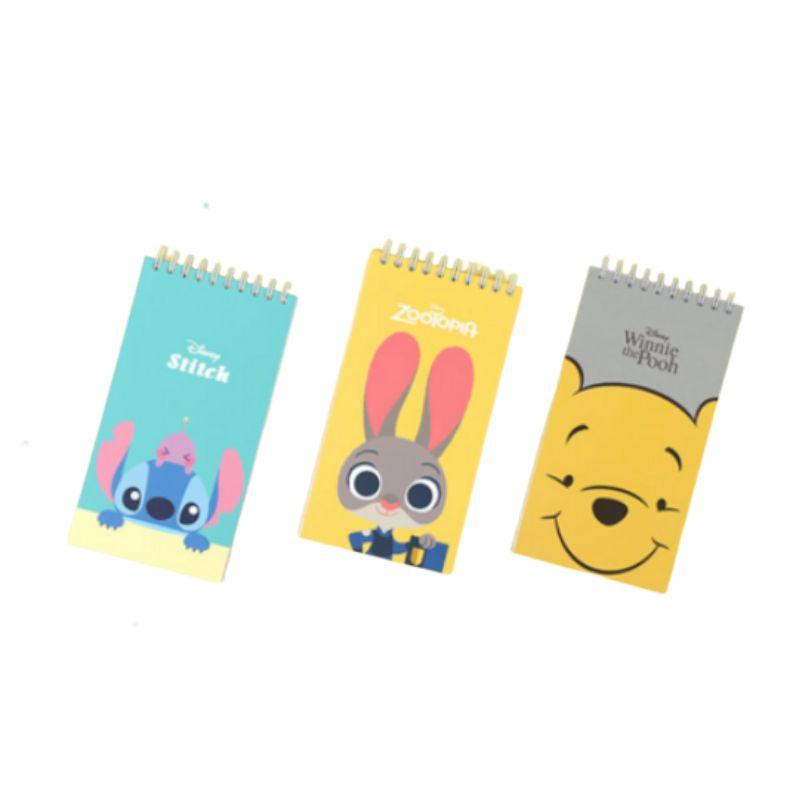 [Back To School] Disney Character Pocket Memo Pad (40 Sheets) - 6 Pack Set