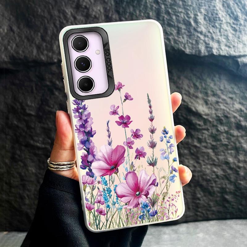 Phone Case For Samsung S24 Ultra S23 Plus S22 S21 S20 FE A55 A54 A53 A35 A34 A32 A25 A24 A15 A14 A13 5G Shockproof Bumper Gradient Aurora Cover