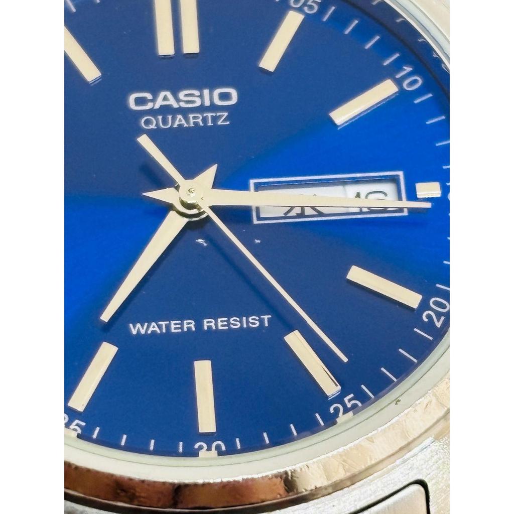Used [CASIO] Casio MTP-1239DJ | Blue Dial | Quartz Watch | Men's | Working Item | New Battery Replaced |