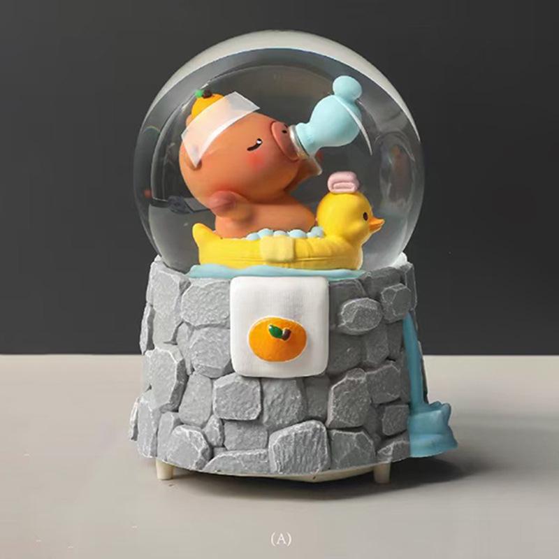 Astronaut Crystal Ball Music Box Ornament - Student Snow Globe Birthday Gift