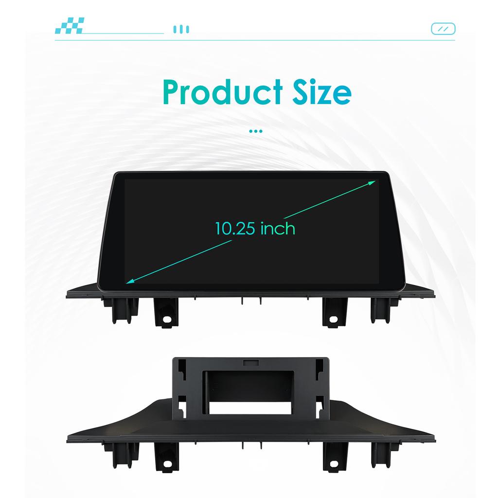 OSSURET Dla BMW X1 F48 (2016-2017)NBT z nawigacją GPS, radiem samochodowym, odtwarzaczem multimedialnym, bezprzewodowym Carplay, Android Auto, inteligentnym ekranem