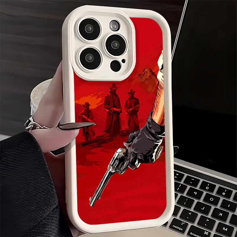 Phone Case for iPhone 17 Air 16E 15 16 Pro Max Red Dead R-Redemption Cover 14 Plus 13 12 Mini Soft Shell Silicone Fundas