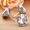 10x Diamond Crystal Glass Upholstery Sofa Headboard Buttons Upholstery Nails Button Tacks Studs Pins 16/25/30mm Sofa Wall Decor