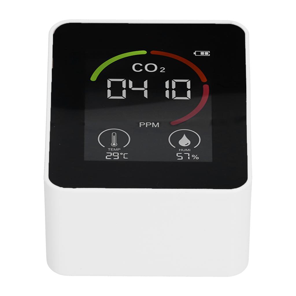 Smart Carbon Dioxide Detector USB Charging Infrared Temperature Humidity Quality Monitor