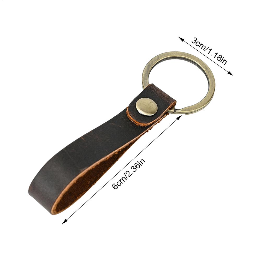 

Retro Fashionable Car Key Strap Waist Wallet Keyrings KeyChains Vintage PU Leather Keychain Business Gifts For Men Women