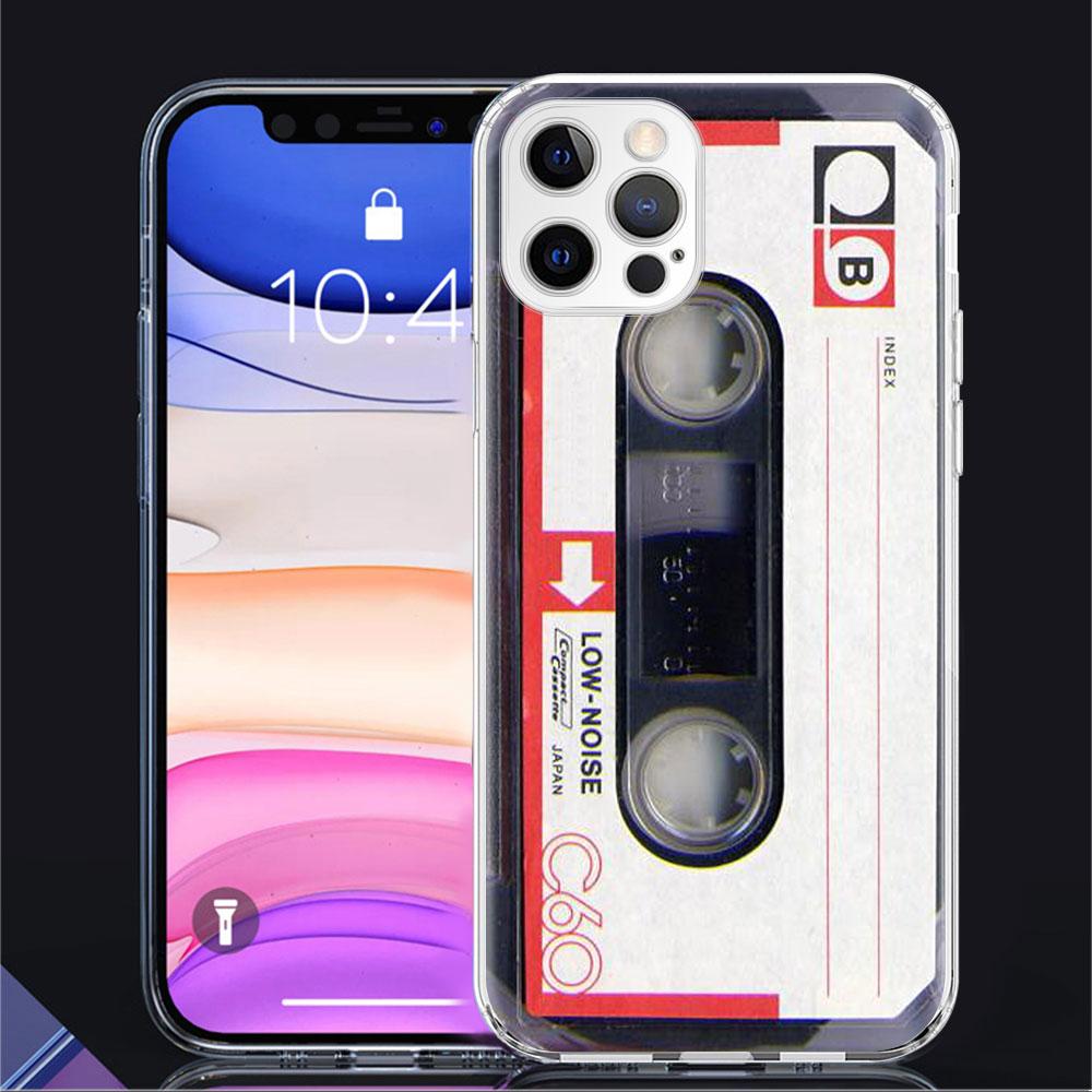 

Винтажный чехол-кассета для камеры для Apple iPhone 11 13 14 12 Pro 7 8 Plus XR X XS Max 6 6S 14Pro прозрачный силиконовый чехол для телефона iPhone 6 6S