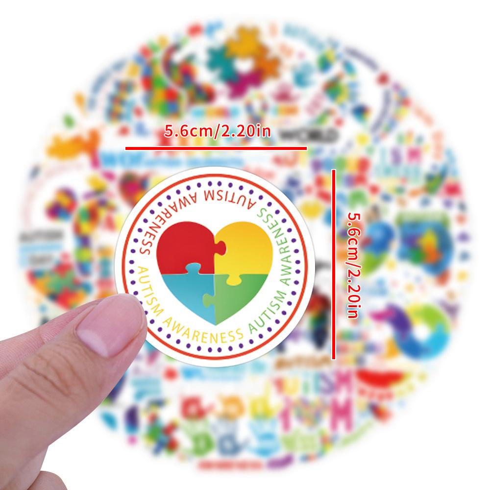 55 World Autism Day Graffiti Stickers Decorative Skateboard Luggage Laptop DIY Stickers