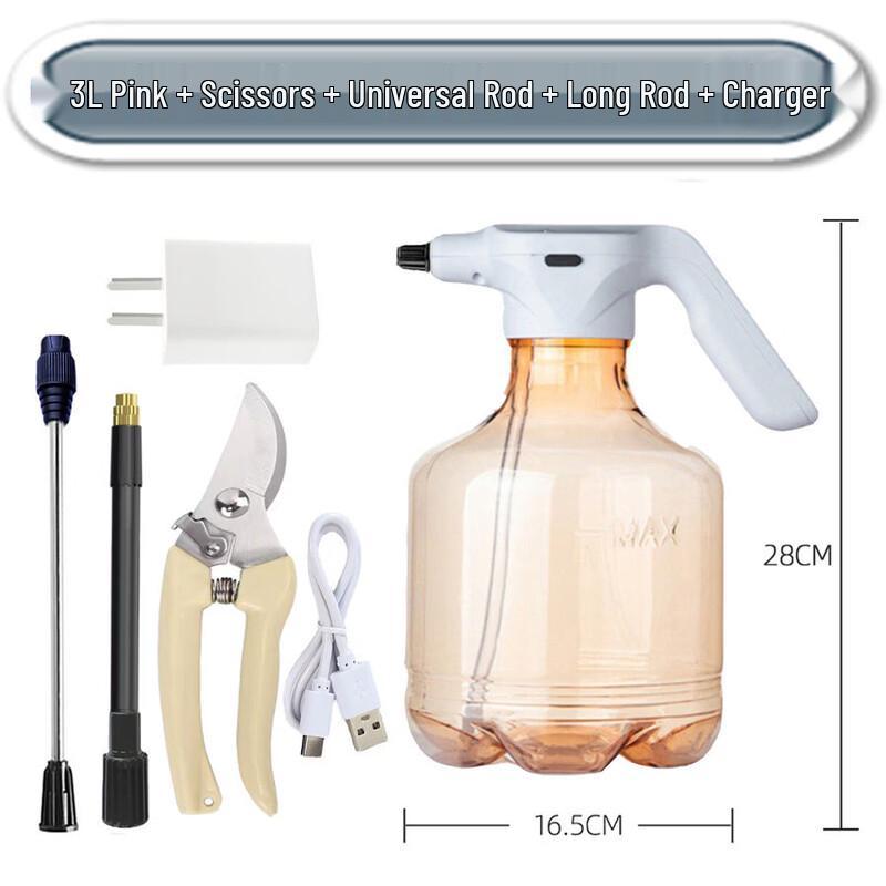 LISM 3L Rechargeable Automatic Watering Spray Bottle Kit
