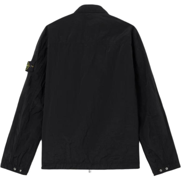 STONE ISLAND Zip Collar Long Sleeve Logo Jacket Unisex Jackets L1S151200038S0019-V0029