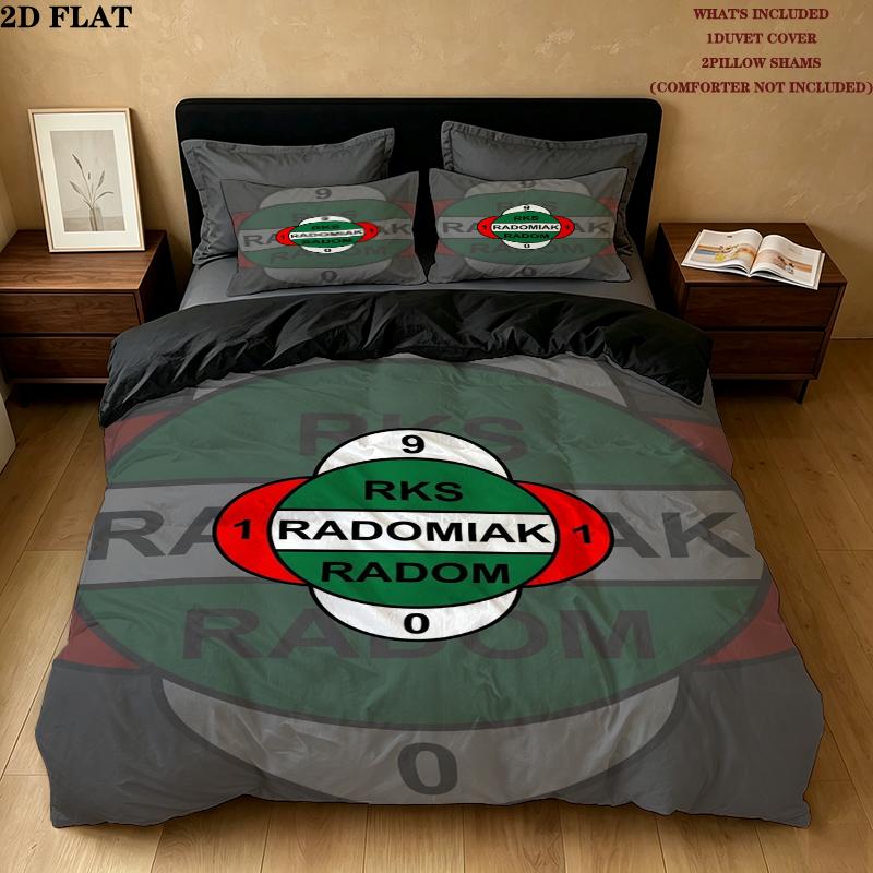 Radomiak Radom Pattern Bedding uilt Set uilt Cover Pillowcase Home Decoration Birthday Gift (1 * duvet cover + 2 * pillowcase without core)