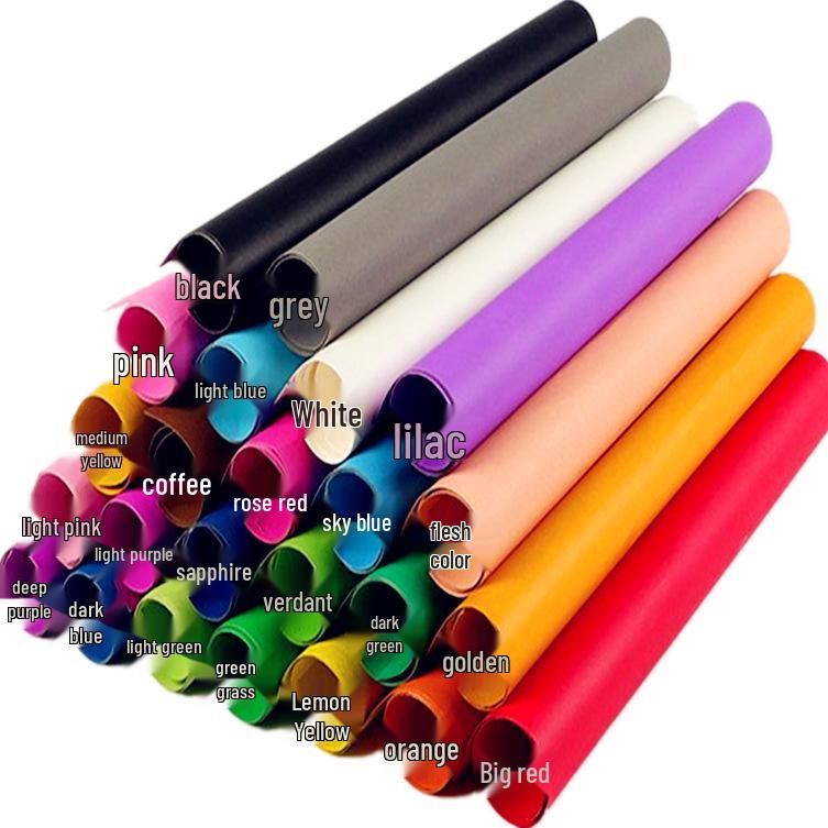 Tjockt 200g Färgat Kartongpapper för Hantverk och Förskola, 4K Storlek, Svart och Vitt