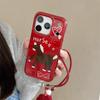 Graffiti Love Heart Horse Lanyard for iPhone 17/16 Pro Max/15/14 Case - Premium Feel