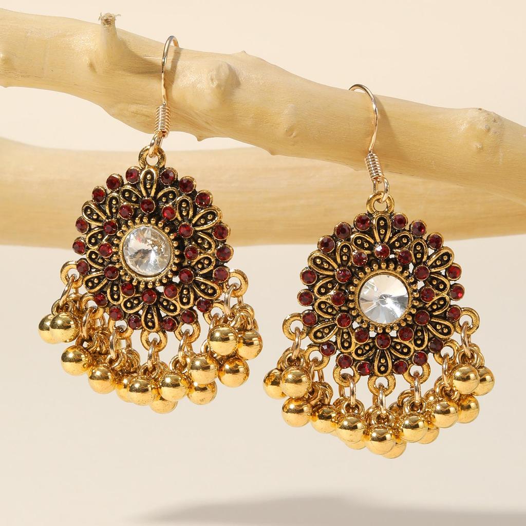Ethnic Indian-Thai Style Rhinestone Bridal Jewelry Set