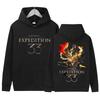 Clair Obscur Expedition 33 Print Hoodie Unisex Mode Hohe Qualität Fleece Pullover Sweatshirt Retro Übergroß Langarm Kapuzenpullover
