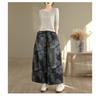 DIMANAF Plus Size Autumn 2025 Jeans New Long Pants Women Loose Denim Trousers Big Size Casual Floral Print