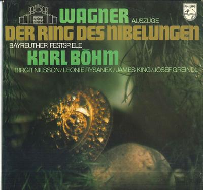 LP Record KARL BOEHM ORCHESTER DER BAYREUTHE  Wagner Auszuge Der Ring Des Nibelun 6833083 PHILIPS 1973 Netherland Classical Used