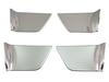 BRIGHTZ Stainless Steel Inner Door Handle Satin for Toyota Corolla Fielder NZE NKE 160 Corolla Fielder Covers, Plated, 4-Piece Silver, (161, 162, 164,