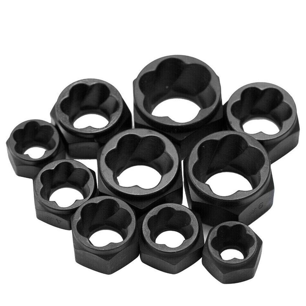 10pcs Metal Efficient Screw Remover Say Goodbye To Stuck Screws Rust Resistant Nut Adopter Unscrew