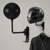 Wall Mounted 180° Rotation Helmet Hanger Space Aluminum Helmet Display Rack  Garage Organizer