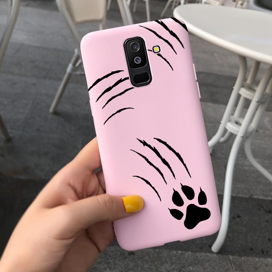 For Samsung A6 Plus 2018 Case Original Butterfly Silicone Funda Soft Protective Cover For Samsung Galaxy A6 2018 A6+ A6Plus Capa