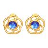 Direct supply geometric stainless steel earrings, women's trend high-end retro earrings, versatile plated 18K earrings
