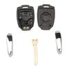 2-Knopf Autoschlüsselgehäuse Ungeschliffenes Schlüsselblatt Schlüsselanhängerabdeckung für SsangYong/Korando/Kyron/Actyon/Rexton