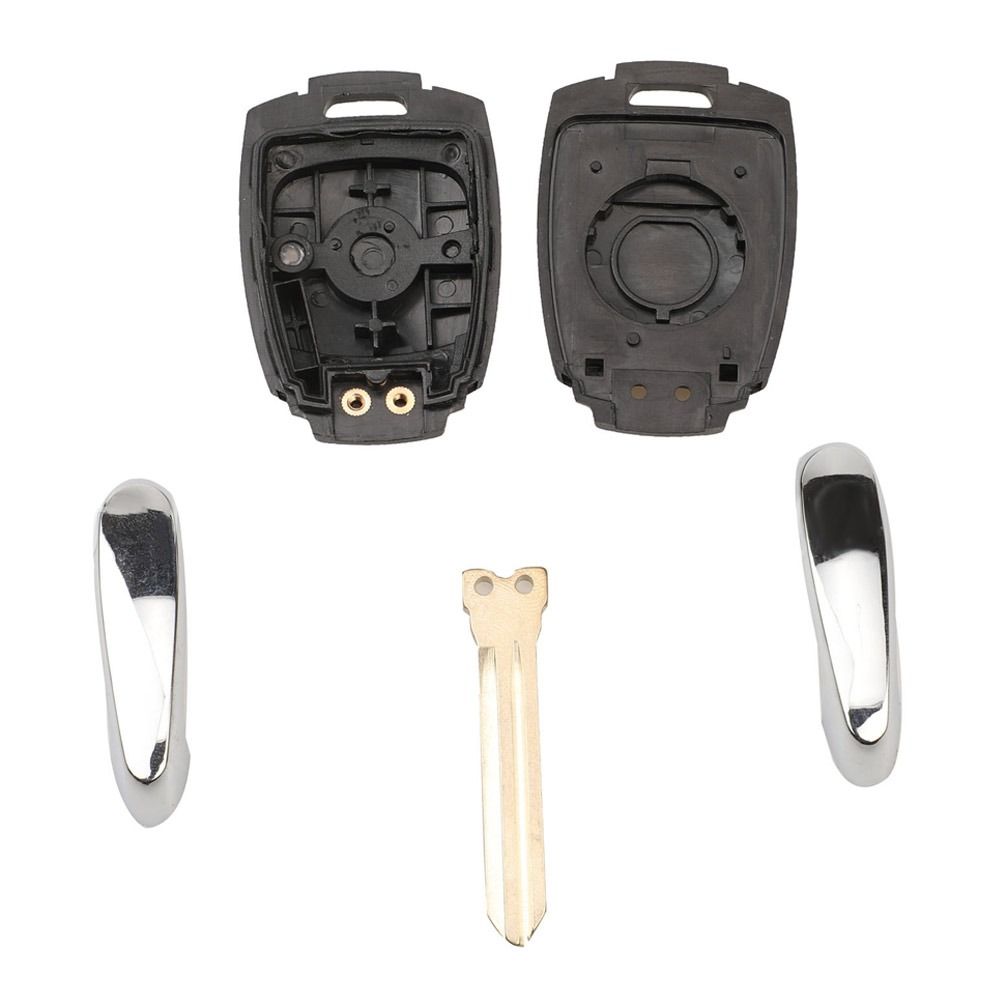 2 Button Car Key Shell Uncut Blade Key Fob Cover for SsangYong/Korando/Kyron/Actyon/Rexton