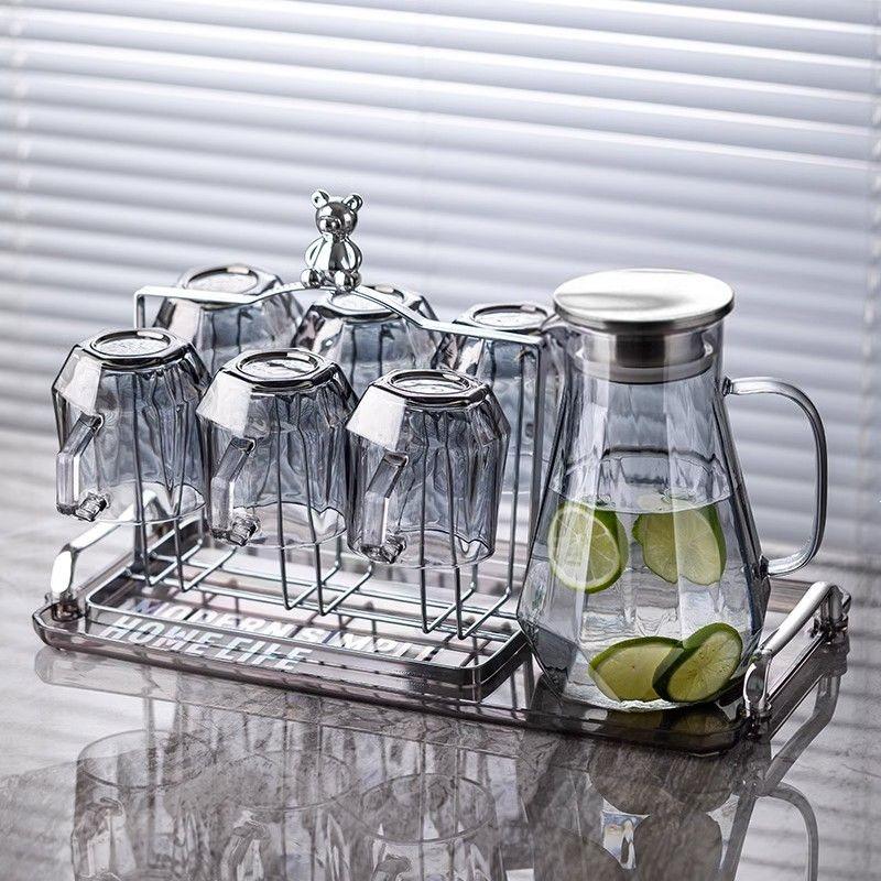 Hitzebeständiges Glasbecher-Set mit Henkel für Tee und Saft - Großes Fassungsvermögen, Hochwertiges Gefühl, Leichter Luxus Design