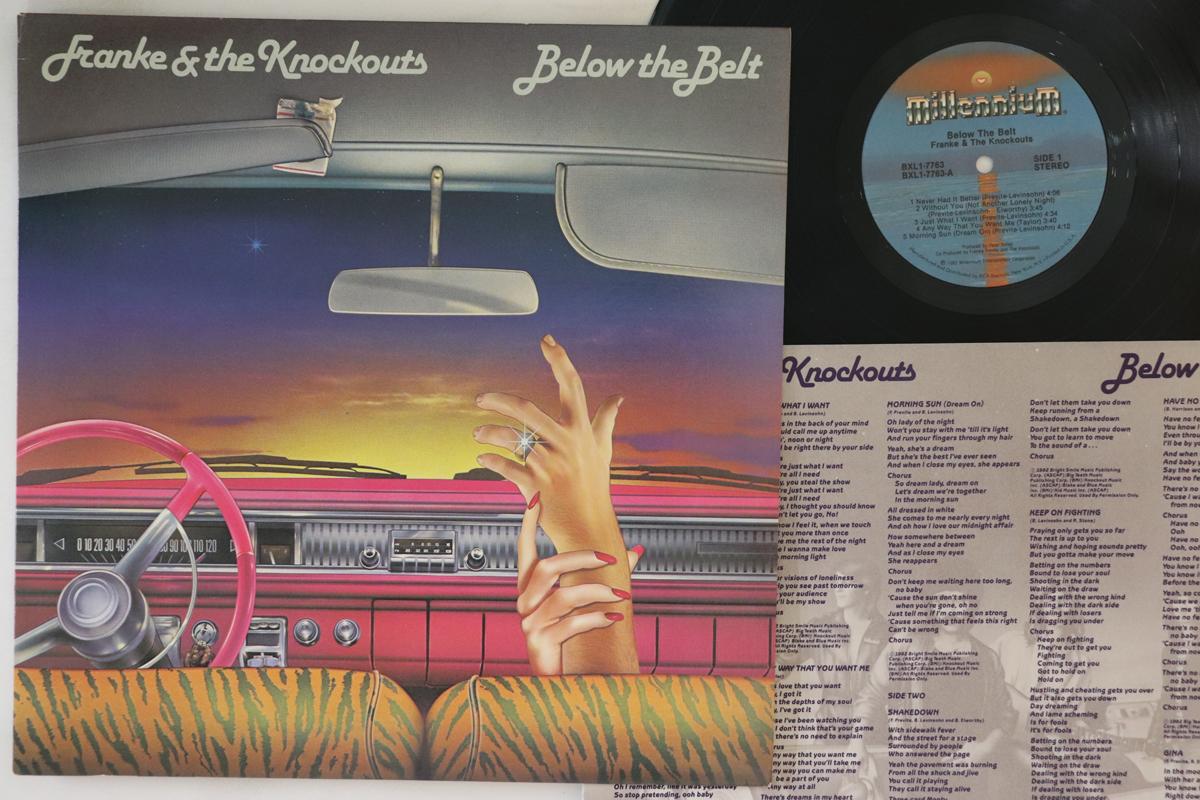 

LP Record FRANKE & THE KNOCKOUTS - Below Belt BXL17763 MILLENNIUM 1982 US Rock Used